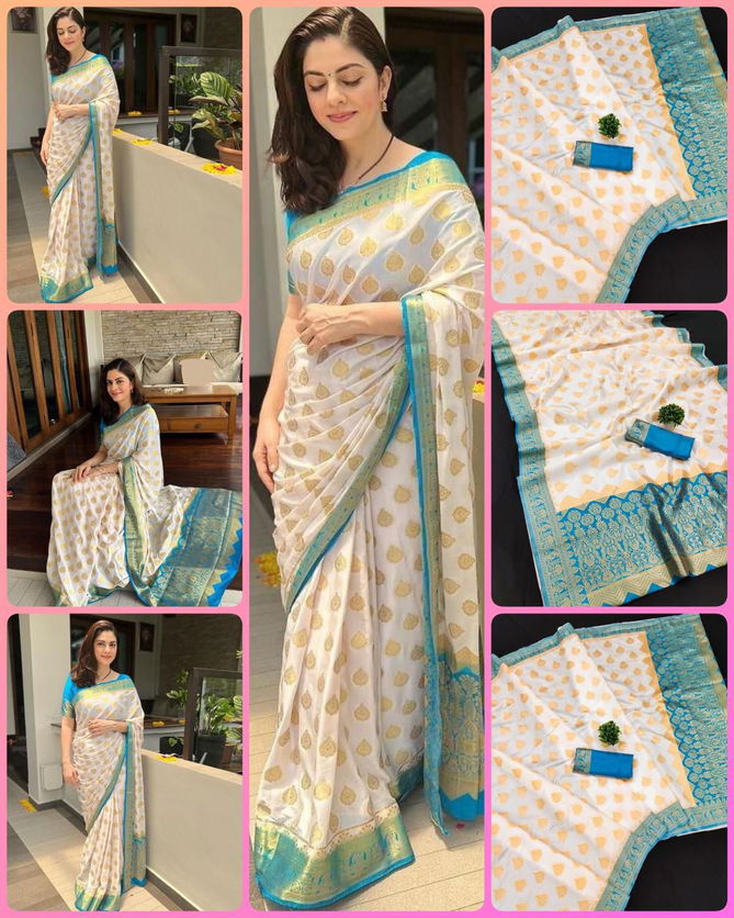 Kirti By Aab Soft Lichi Silk Daily Wear Saree Exporters In India